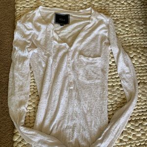 Rails Ethan Henley burnout top white XS